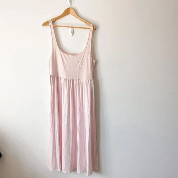 Aritzia Wilfred  NWT Market Midi Dress in Talc Pink Size 2XL - Picture 6 of 10